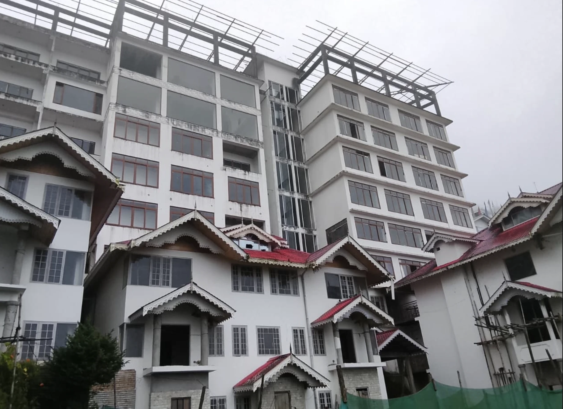 The existing Gakhill Resort and Spa property in Bojogari, Sikkim